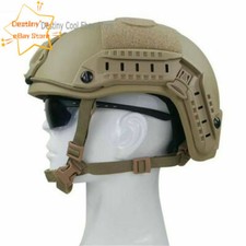 In US Level 3 BALLISTIC IIIA Bulletproof FAST Green Black Tactical Helmet UHMWPE