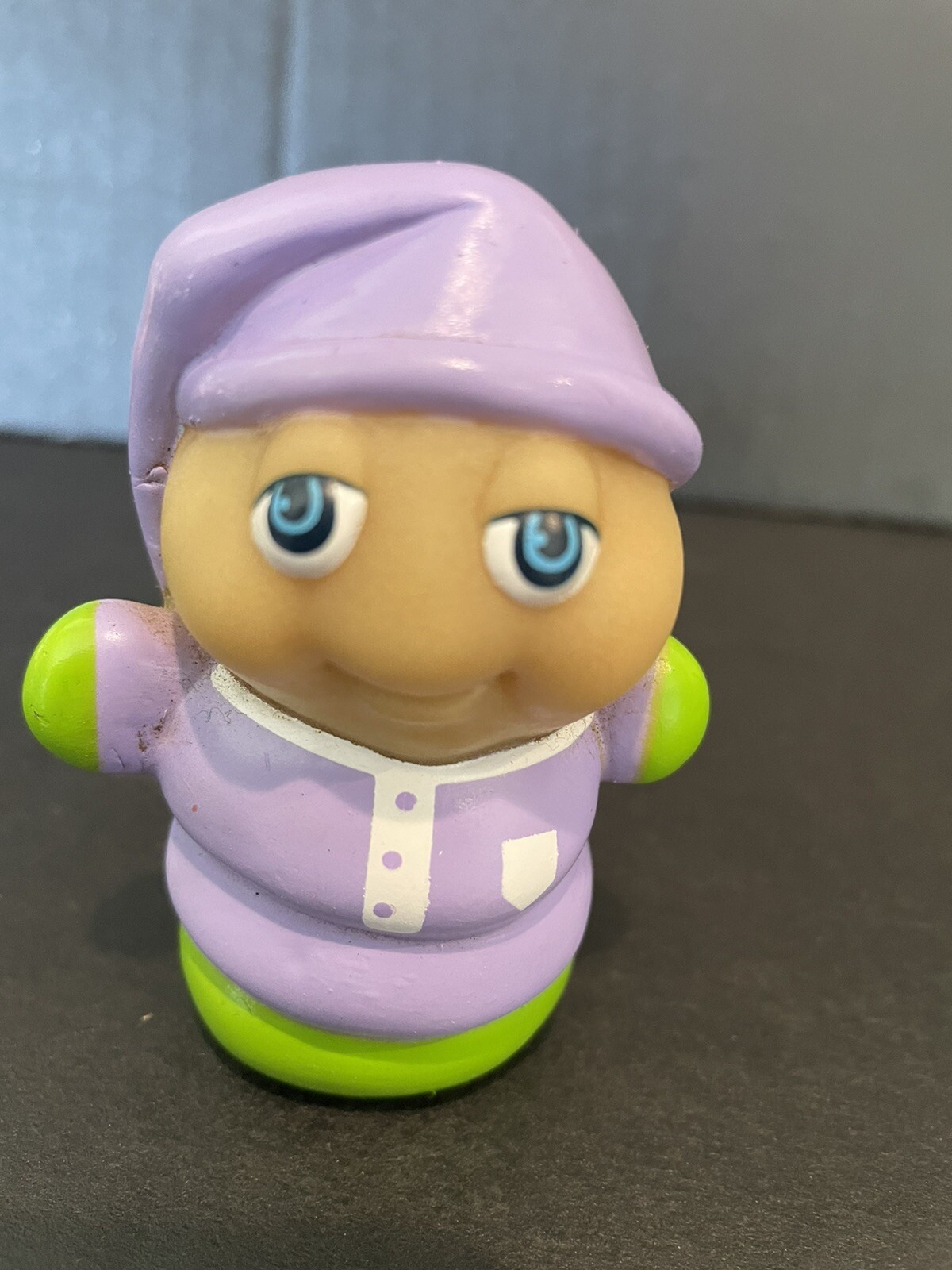 Glo Worm Finger Puppet Purple Pajamas playskool vintage