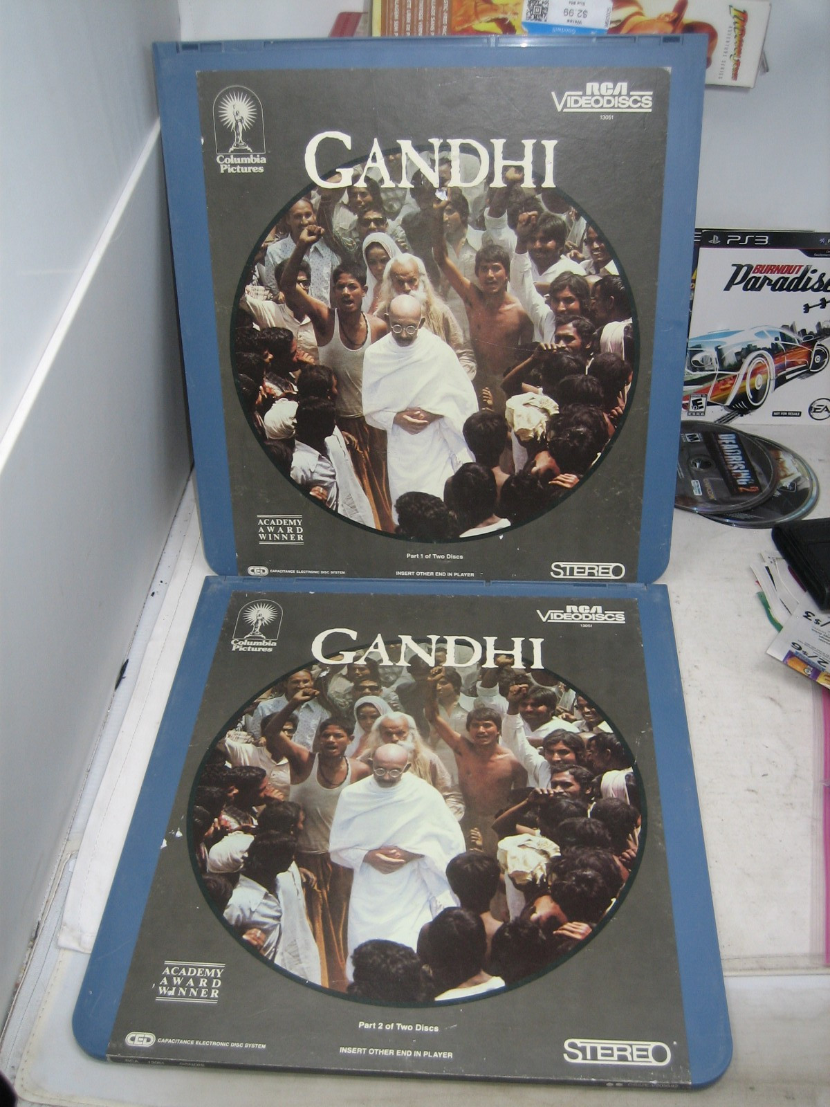 gandhi ced video 2 disc set movie vtg 1982