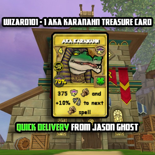 Wizard101 - 1 Aka Karanahn Treasure Card - ✅Quick Delivery from Jason Ghost