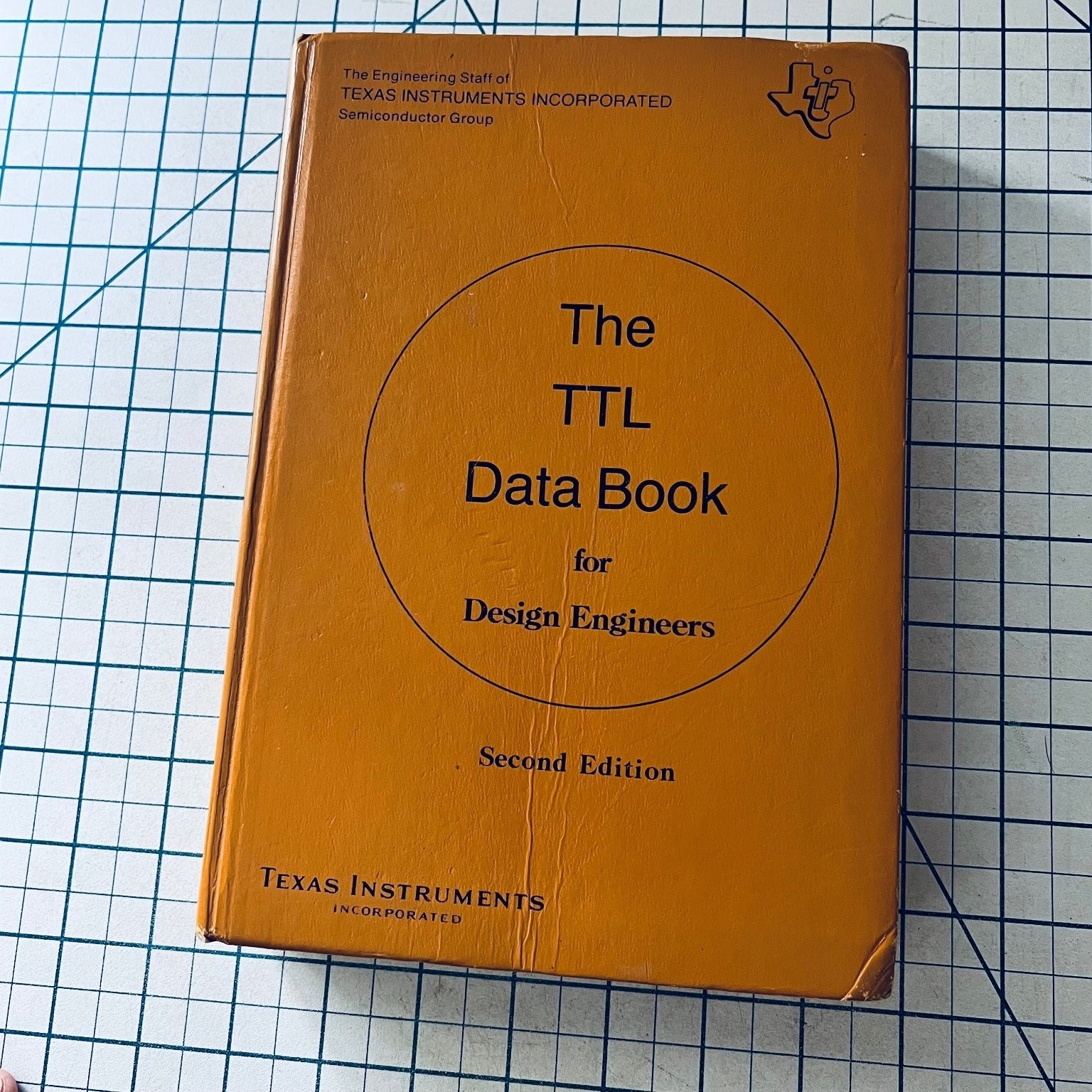 Texas Instruments The TTL Data Book Second Edition 1976 Hardcover Vintage Design