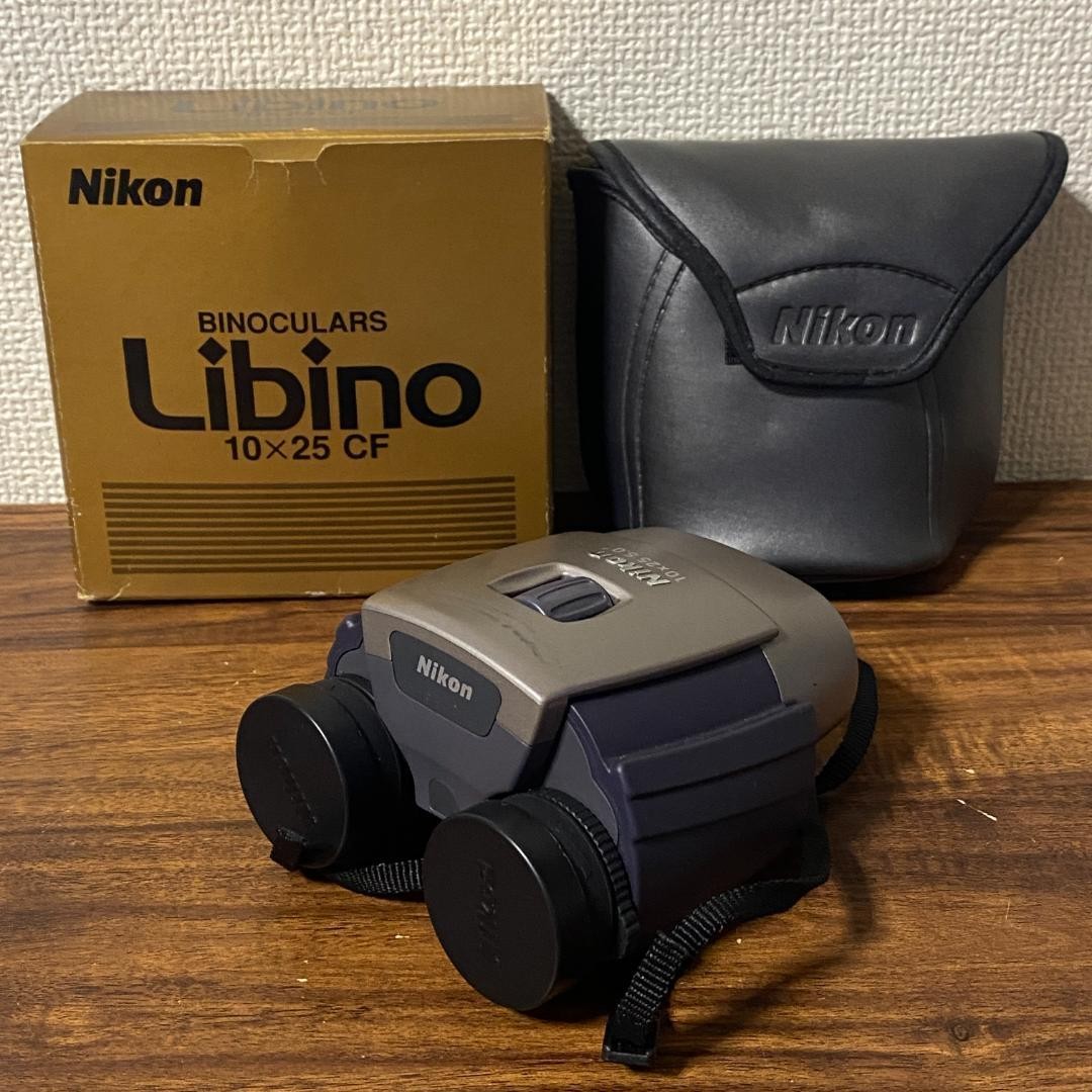Nikon Binoculars Libino 10X25 CF Outer Box Case With Manual