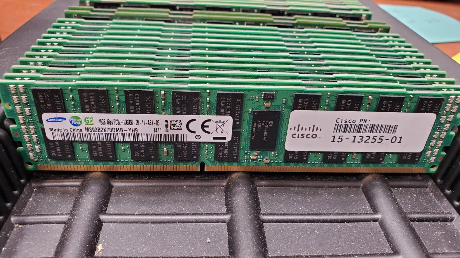 LOT OF 23 MIXED BRAND 16GB  PC3L / PC3  ECC SERVER MEMORY