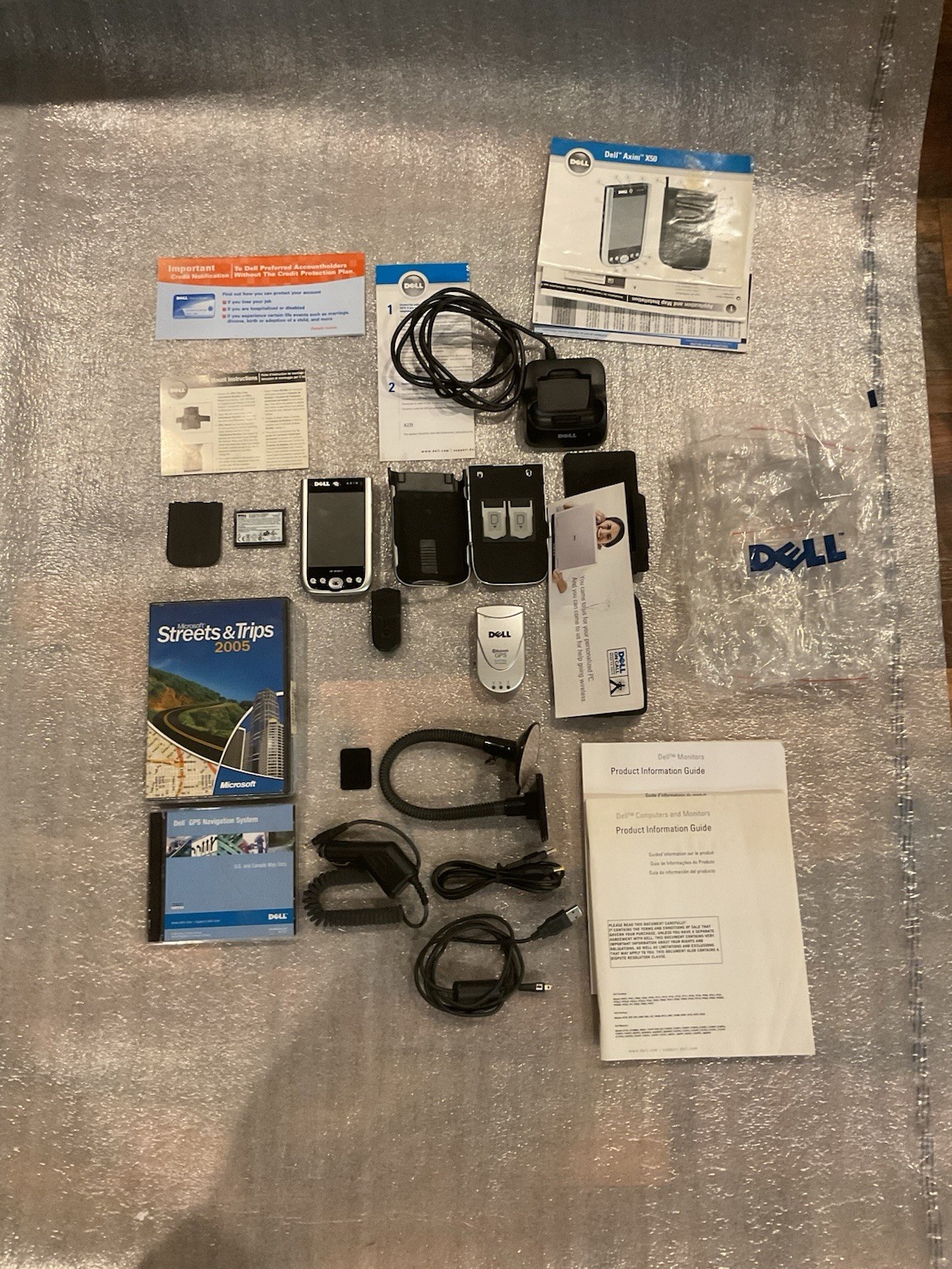 Dell Axim X50V PDA Touchscreen GPS Windows Mobile Accessories Color LCD