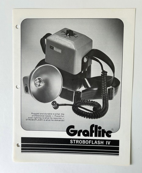 Graflex Graflite Stroboflash IV Catalog Pages 1978 Original