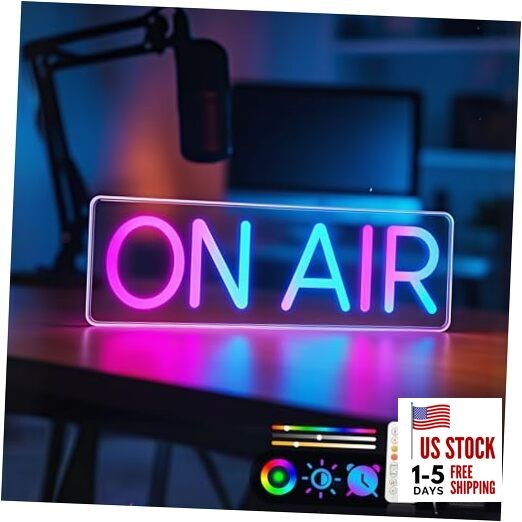 On Air Neon Sign, 7RGB On Air LED Neon Light for Live On Air (7 RGB Color)
