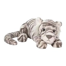 Jelly 10" Sacha Snow Tiger Rare Retired Wild Soft Toy Plush Cat Christmas Gifts