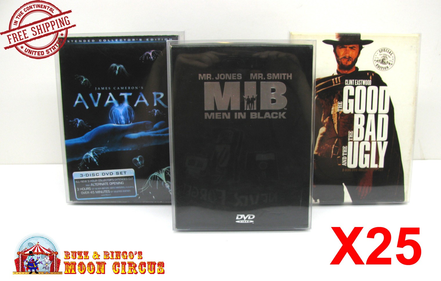 25x DVD OVERSIZED BOX SET (SIZE DVO I) - CLEAR PLASTIC PROTECTIVE BOX PROTECTOR