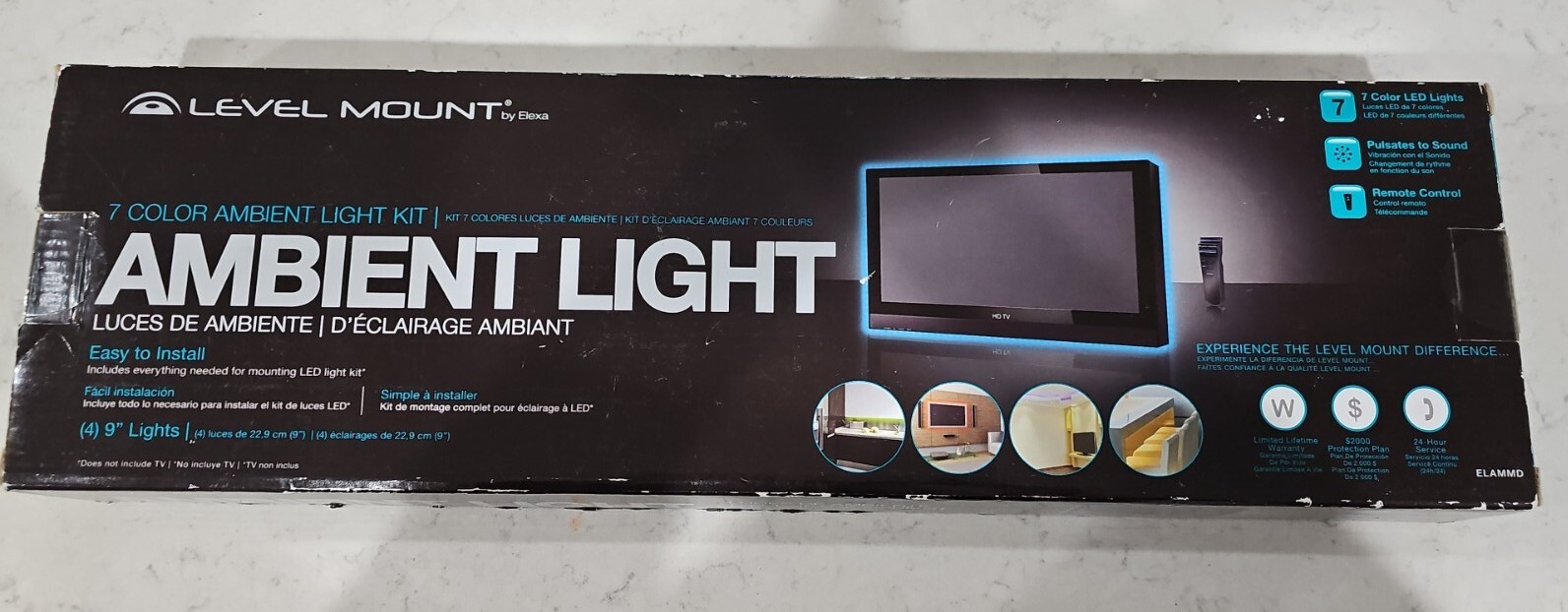 New Level Mount By Elexa -7 Color Medium Ambient Light Kit Model:ELAMMD