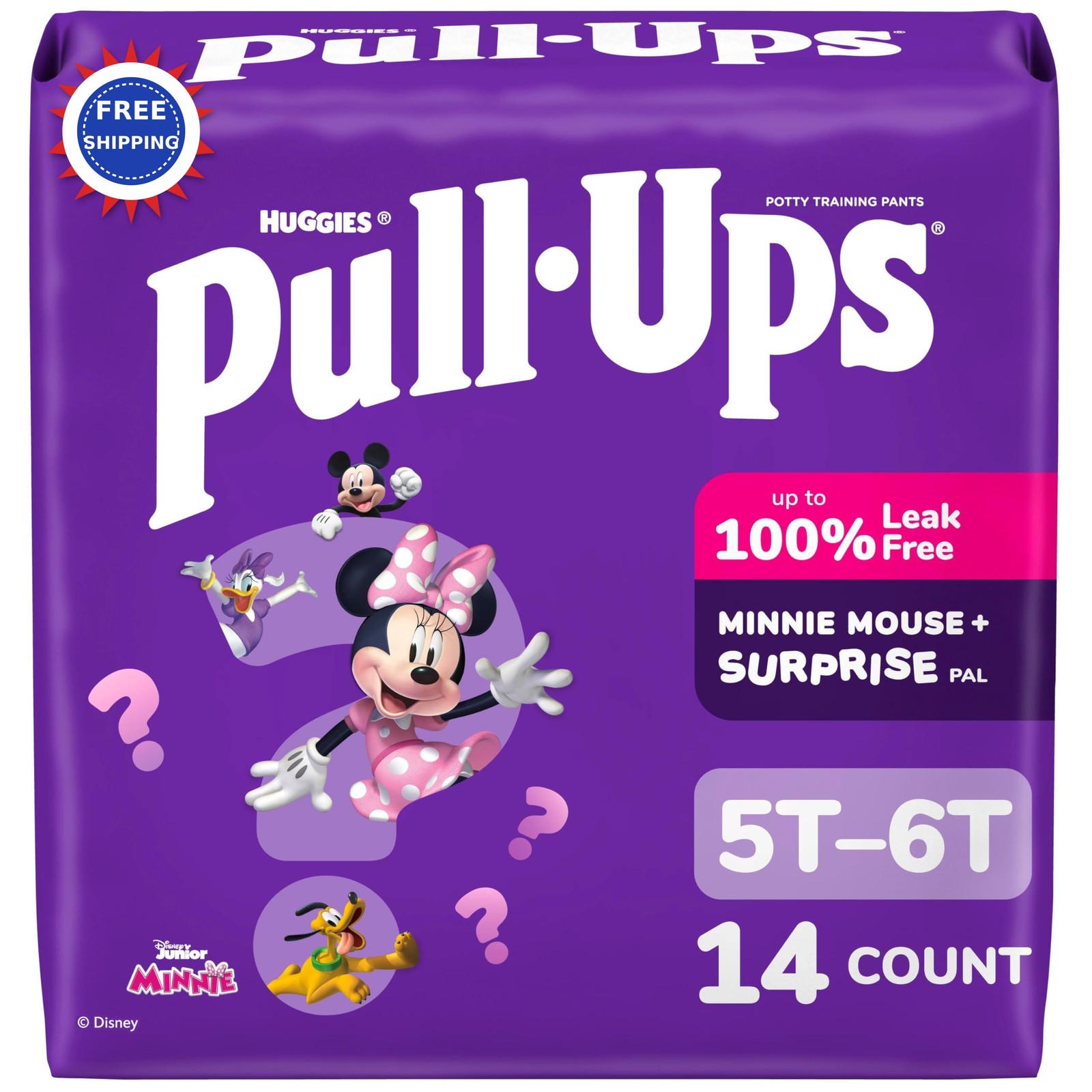 Potty Ups Girls Training Pants Size 5T-6T 14 Count Pull Underwear