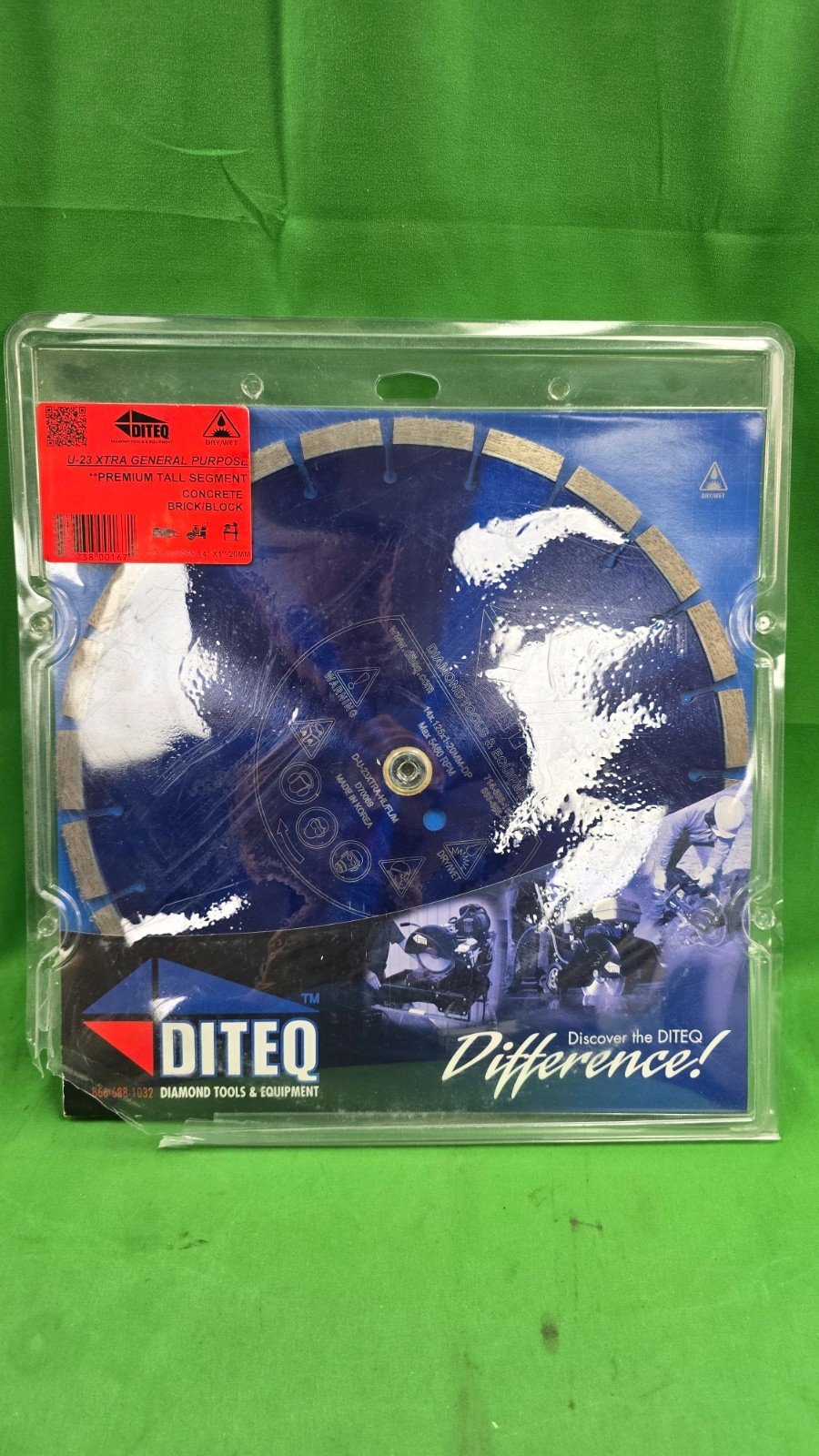 Diteq U-23 Xtra Concrete/Brick 14" Saw Blade NEW (E16)