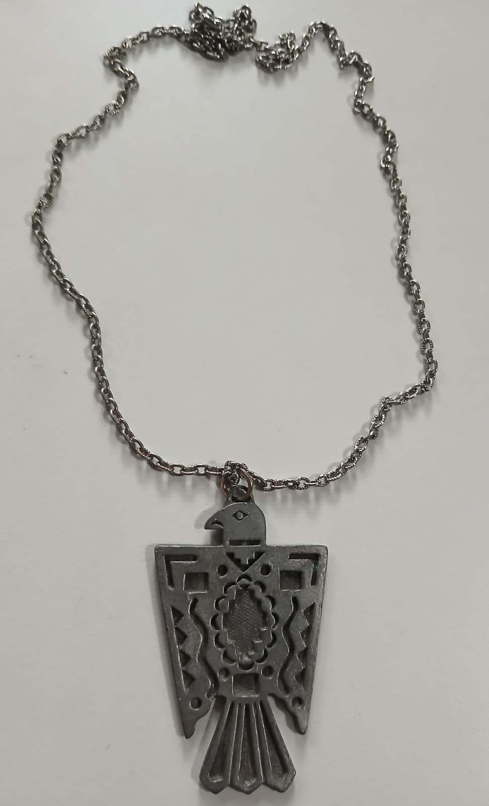 Vintage Thunderbird Pendant Necklace Southwestern Native American Style 