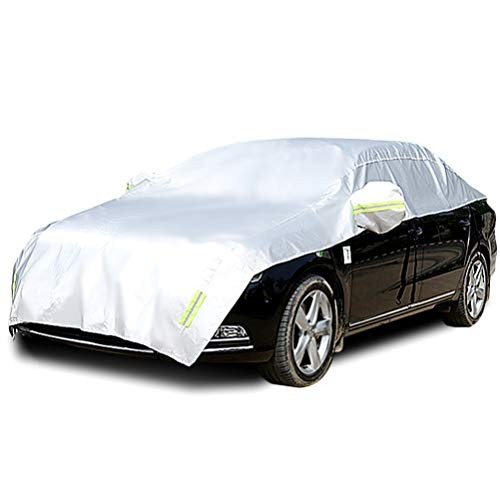 Half Car Cover with Cotton All Weather Car Body Cover Sunshade Cover Snow 