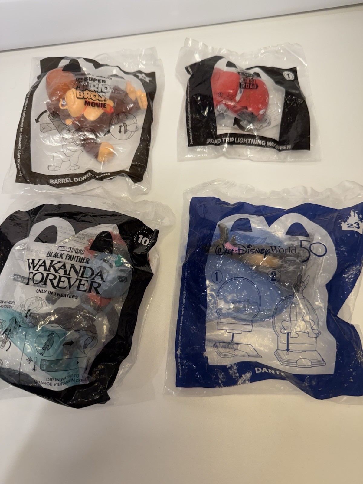 McDonald's Happy Meal Toys Lot - UNOPENED Disney, Donkey Kong