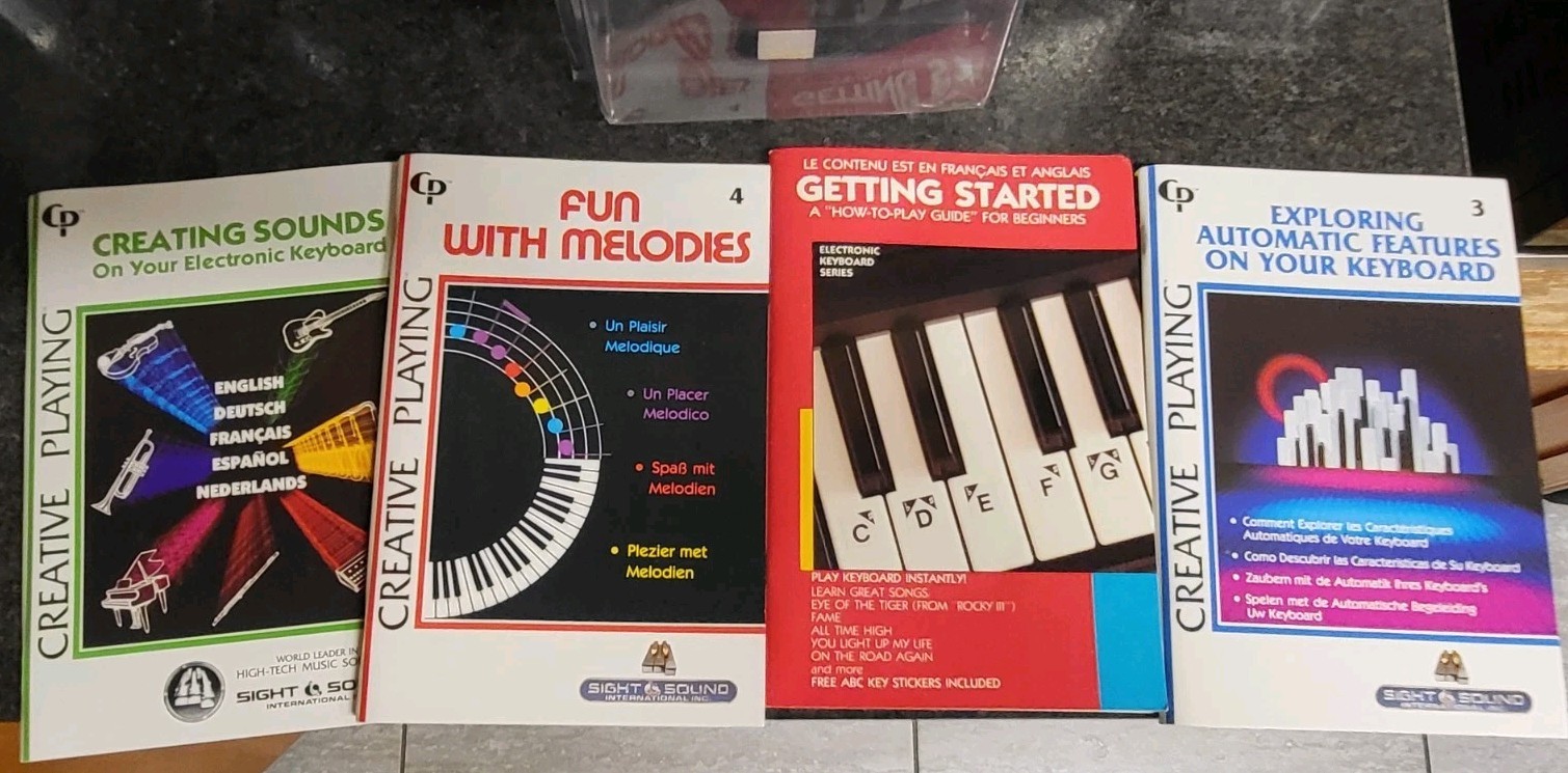 A How to Play Guide for Beginners Electronic Keyboard Series 4 BOOK SET 1980s