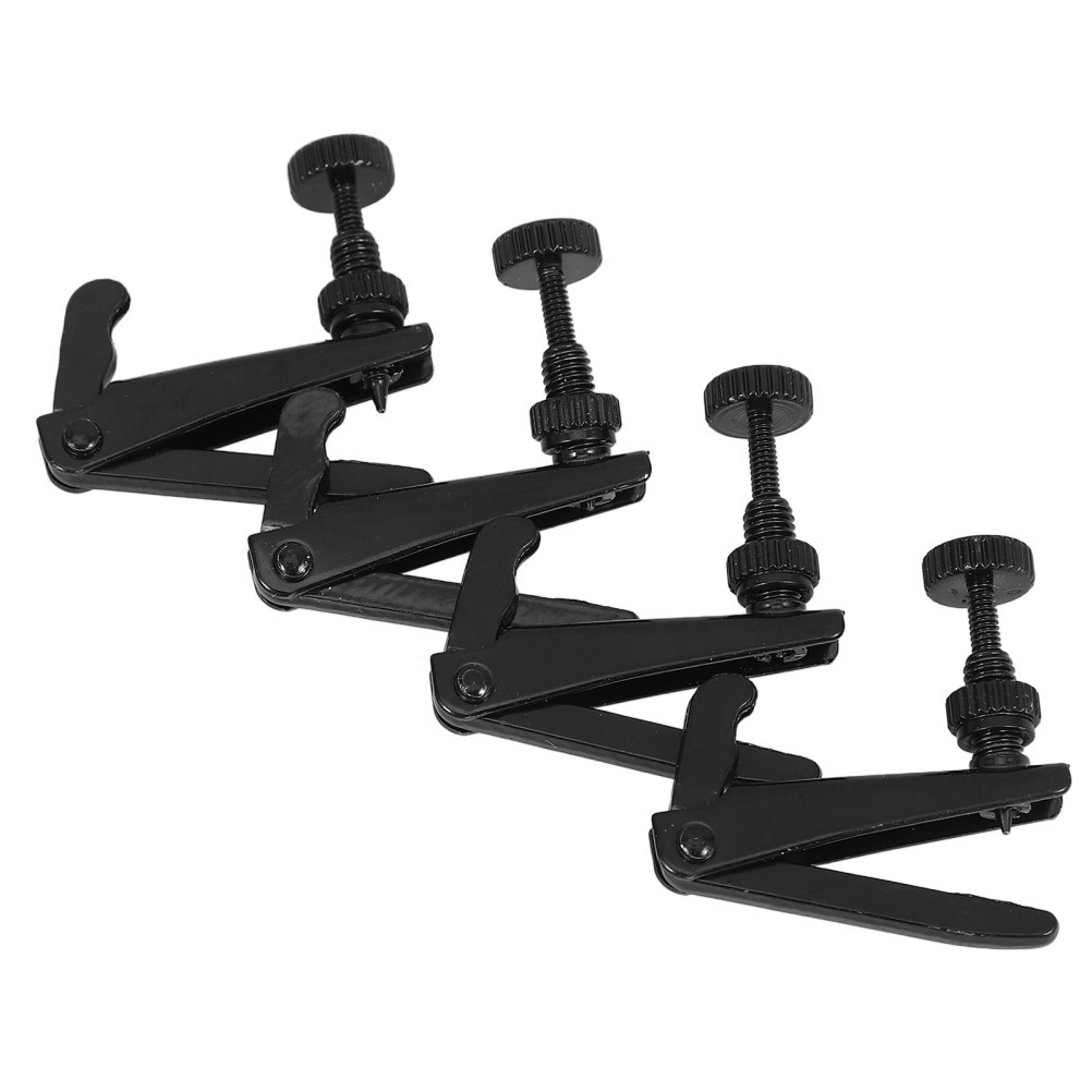 4 Pcs Violin Fine Tuners Brass Spinner Adjusters Fittings Replacement