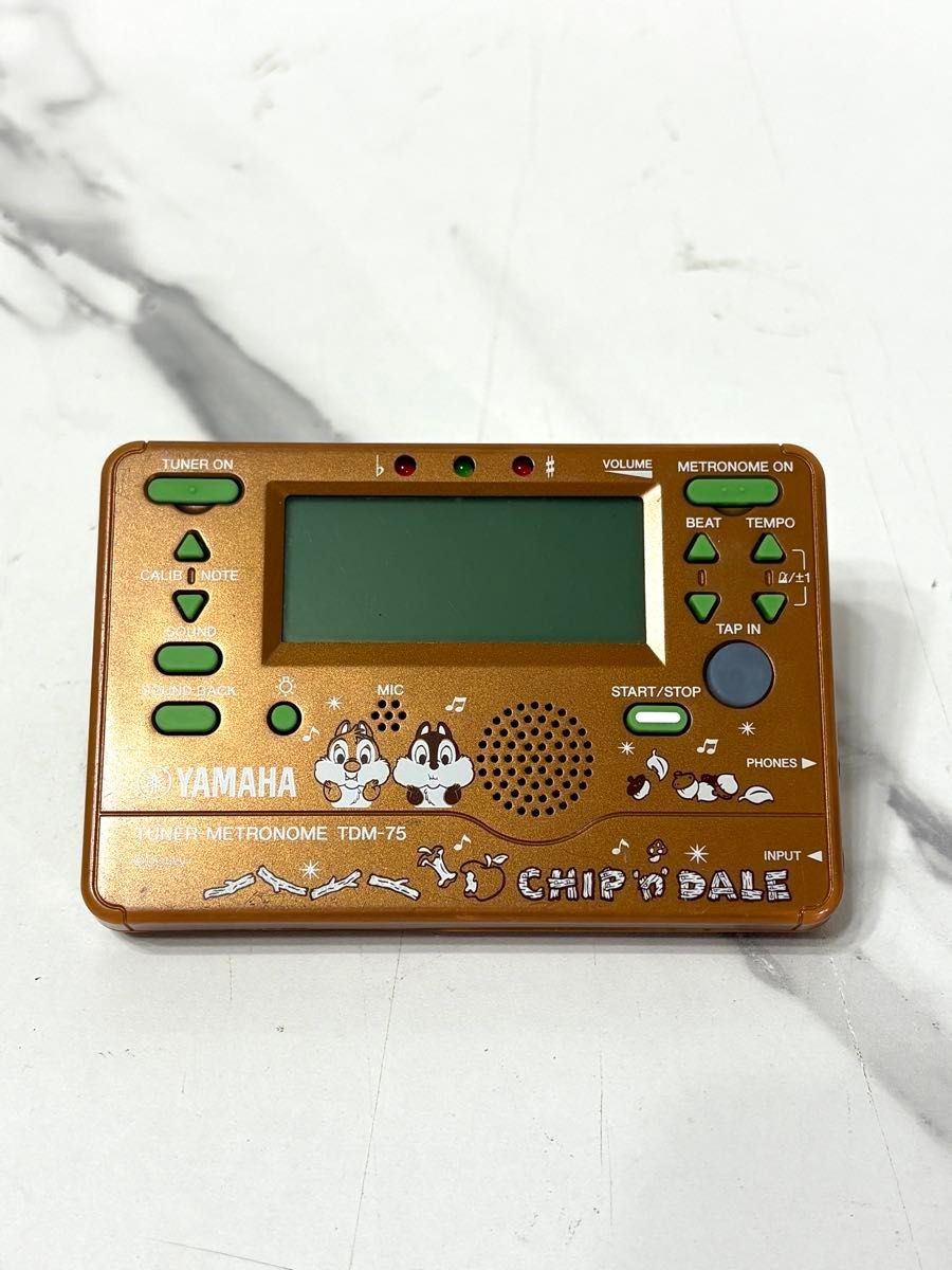 YAMAHA TDM-75 Tuner Metronome, Chip & Dale Disney