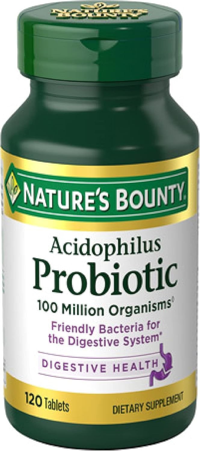 Nature's Bounty Lactobacillus Acidophilus Probiotic Supplement - Daily Probiotic