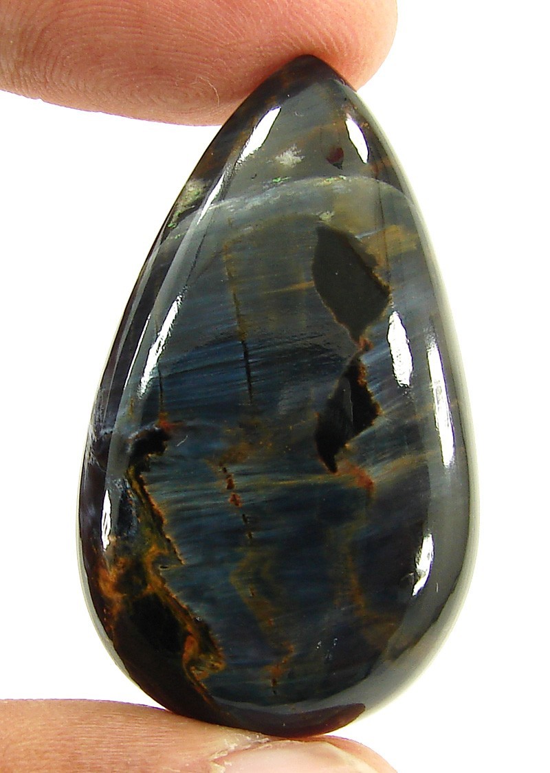 54.15 Ct Natural Pietersite Loose Gemstone Cabochon Wire Wrap Stone - 19660