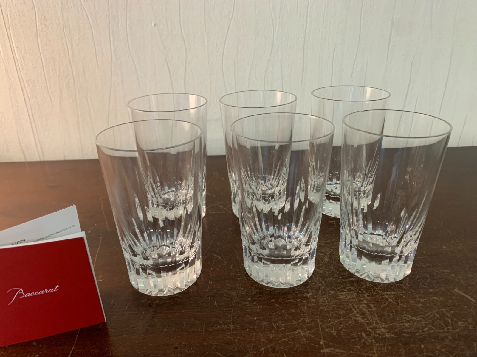 12 Glasses Model Côtes d'Azur Crystal from Baccarat H: 12 cm (Price per Unit)