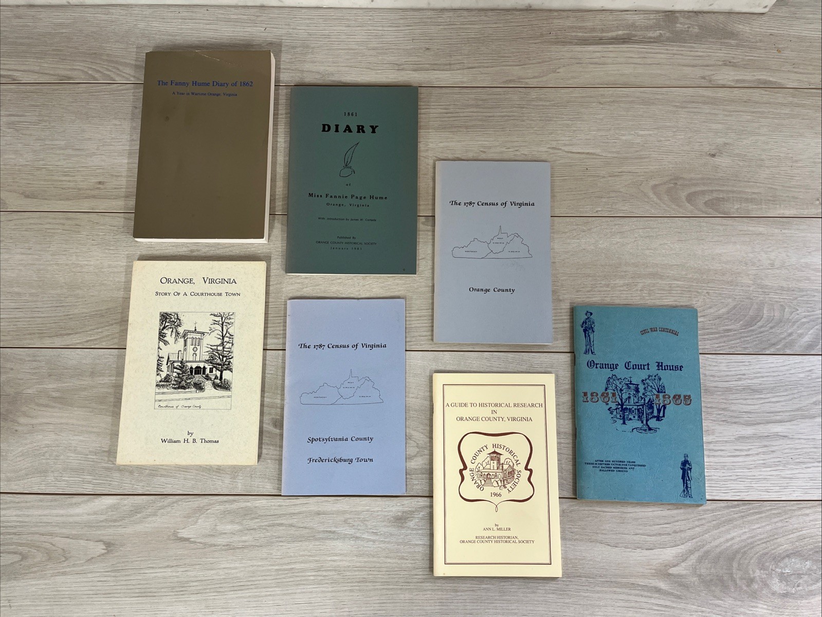 Orange County & Spotsylvania County Virginia Historic Lot Of 7 B4