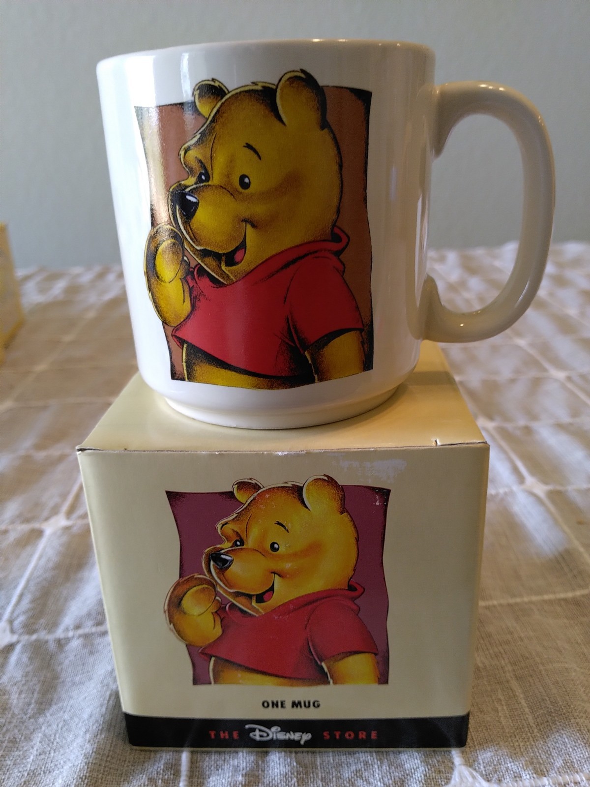 Vintage Disney Winnie The Pooh Ceramic Mug With Box