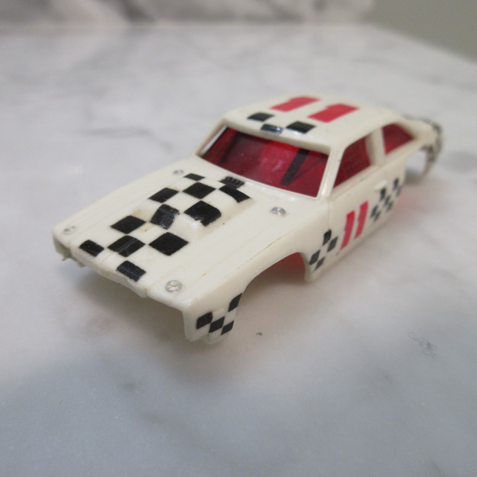 BODY a shown for Ideal TCR #11 White Chevy Nova HO Slotless Car (WD12-906)