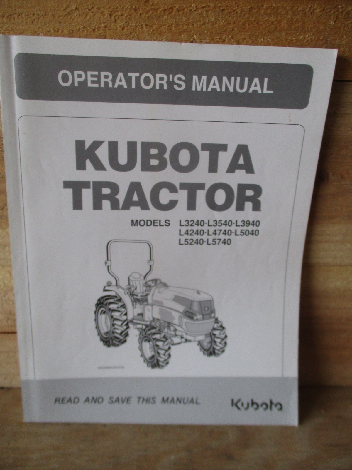 Kubota L3240 3540 3940 4240 4740 5040 5240 5740 Operators manual  TD170-19712