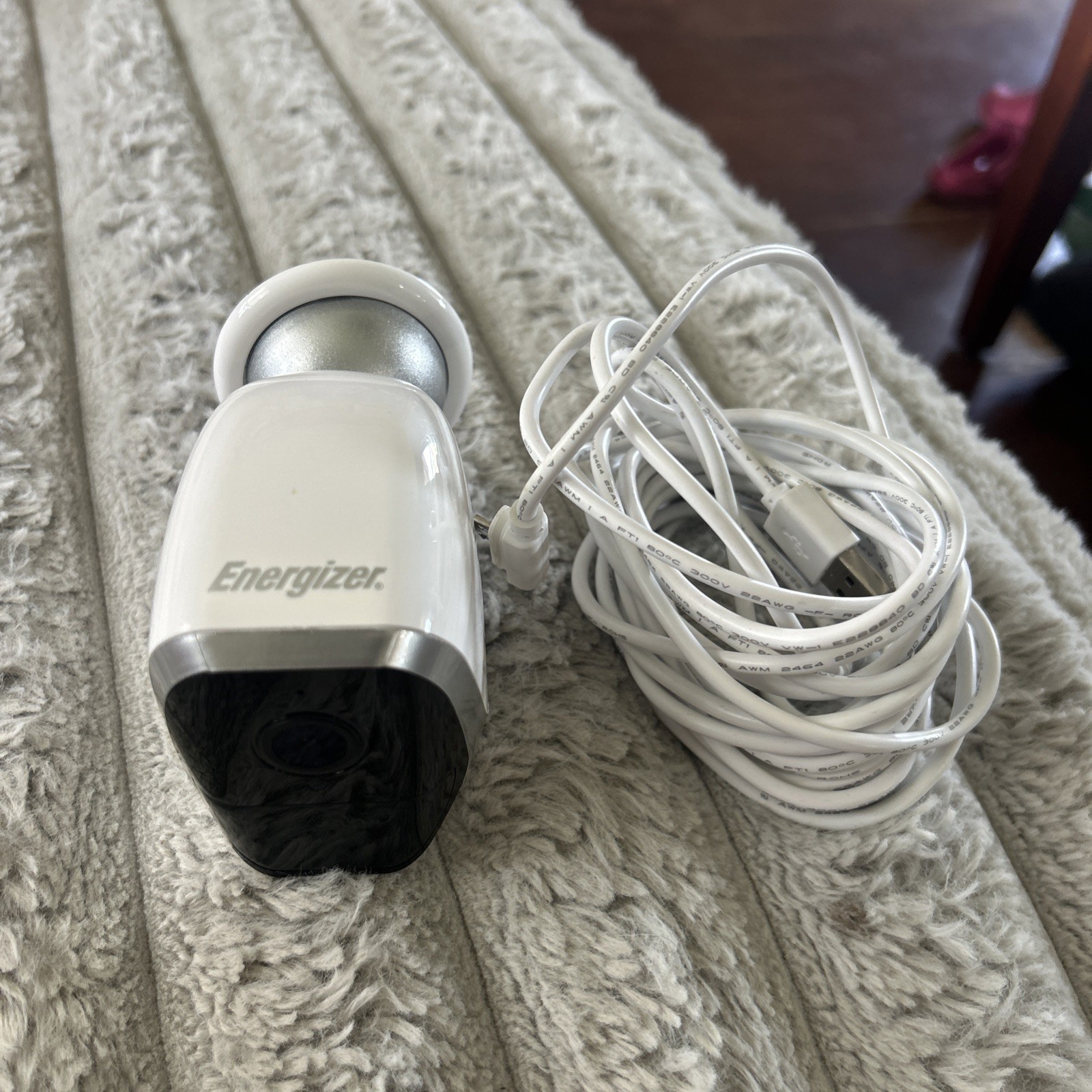 Energizer Security Camera E0b1-1001 With Cord Wireless Rechargeable W Battery