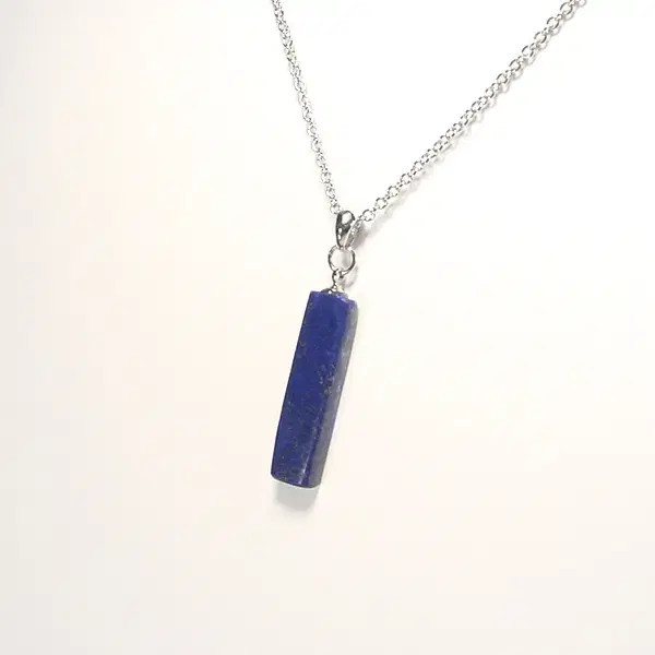 Natural Lapis Lazuli Necklace 25.35*7*3.5mm 45cm Chain Included