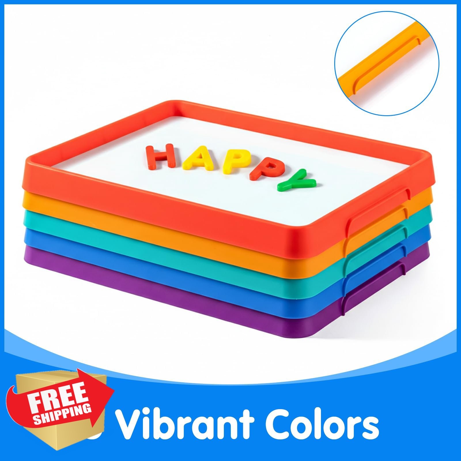 Magnetic Tray for Kids: Purple Classroom Activity Board