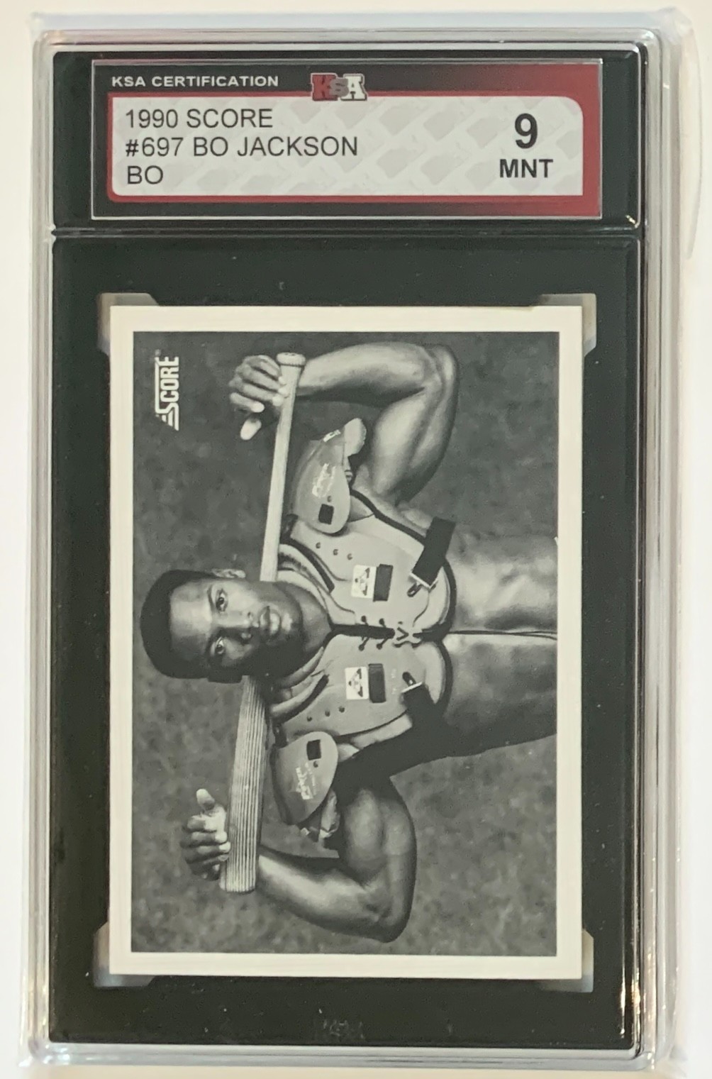 1990 Score Baseball/Football BO JACKSON Card #697 KSA Graded 9 Mint