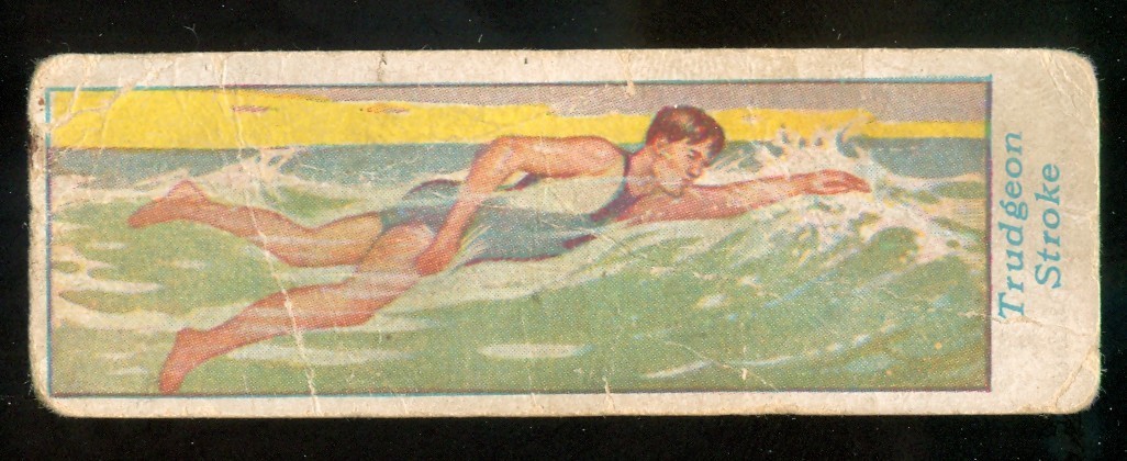 1920s Learn To Swim Card V16 Cowan's Chocolate Cowan Co #8 Toronto Canadian