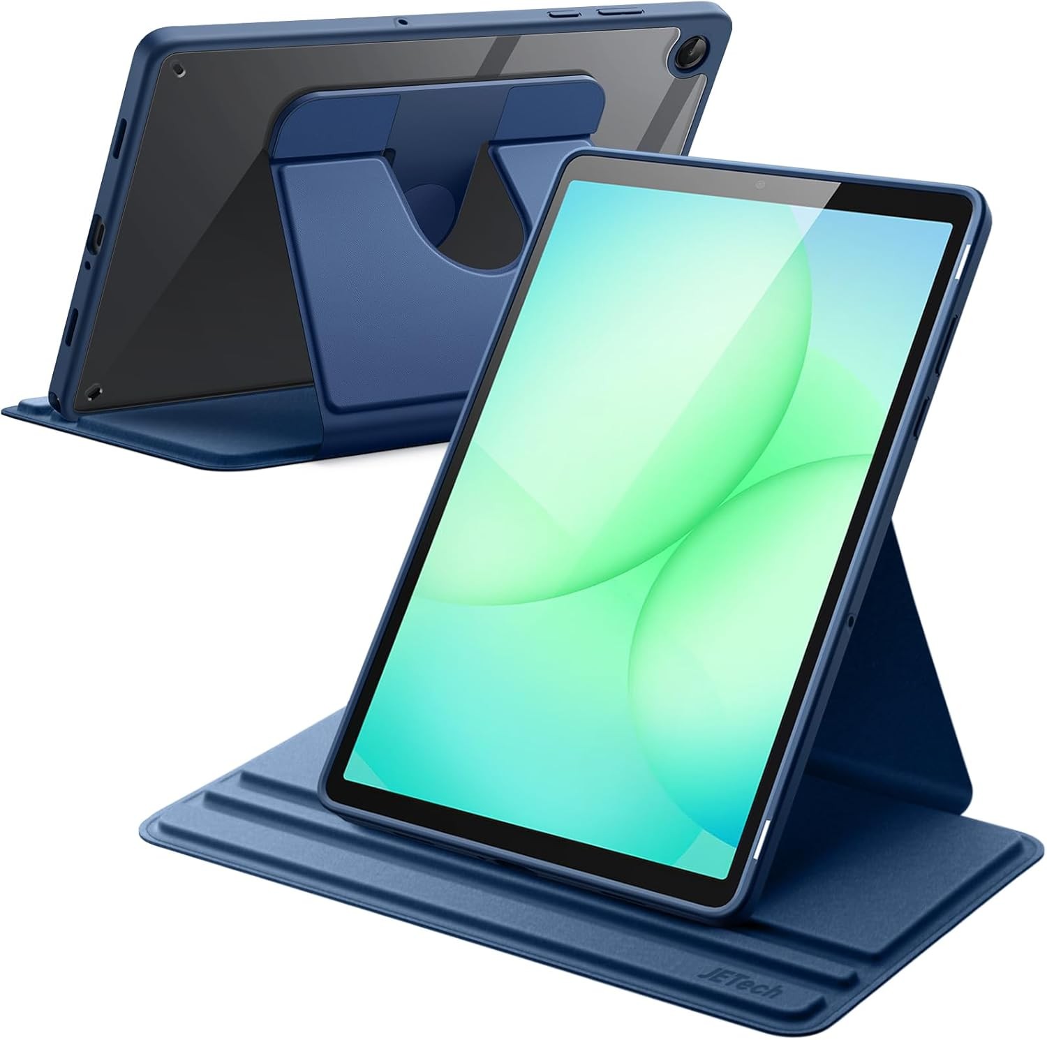 Case for Samsung Galaxy Tab A11+/A11 Plus, 360 Degree Rotation, Clear Back