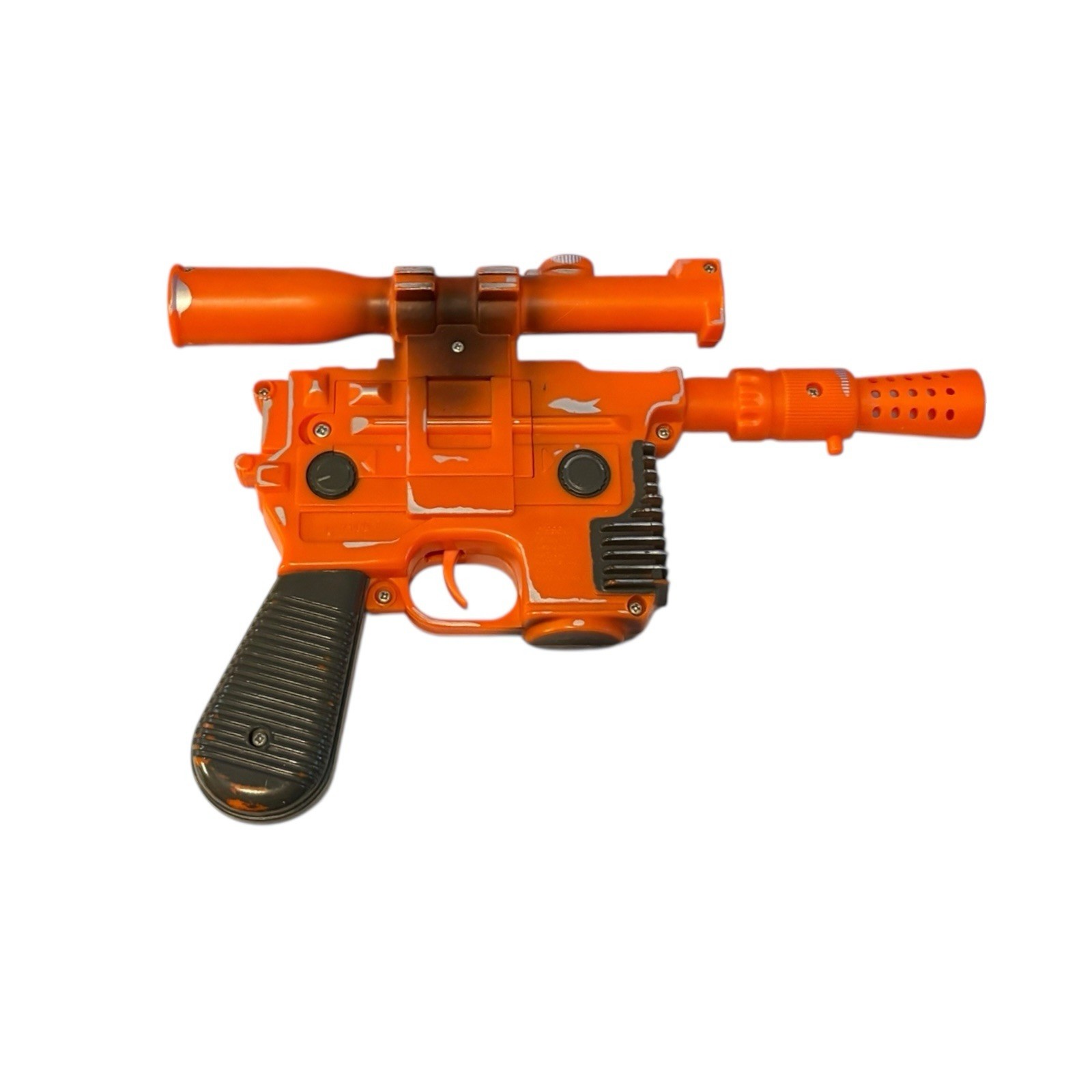 Vintage Star Wars - 1996 Star Tours - Han Solo Orange DL-44 Blaster TESTED/Works