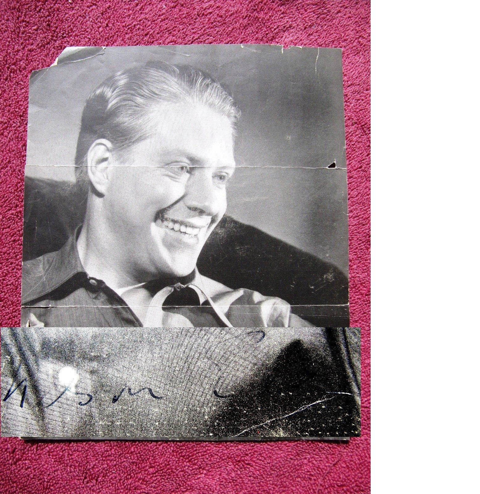 1939 Autographed NELSON EDDY FAN MAIL Portrait NY Magazine Photo Hollywood Movie