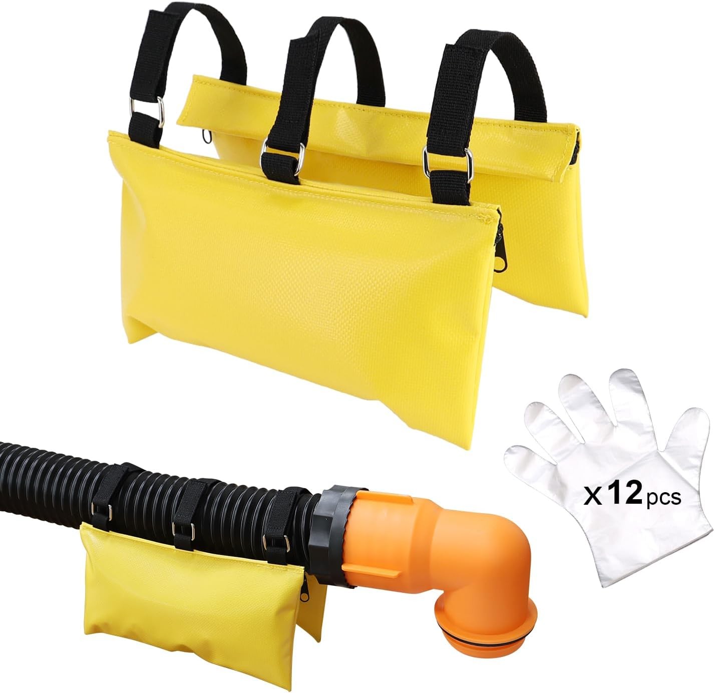 Camper/RV/Trailers Sewer Weight Bag for RV Camping, Hose Fastening... 