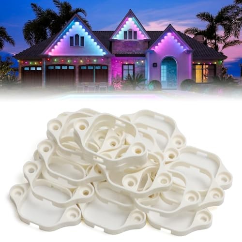 for Govee 100FT Pro (Model H706 ONLY) | 60-Pack Permanent Light Mounting White