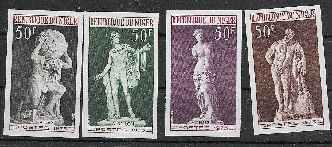 Africa Niger MiNr 403 - 406 MNH ** imperforate