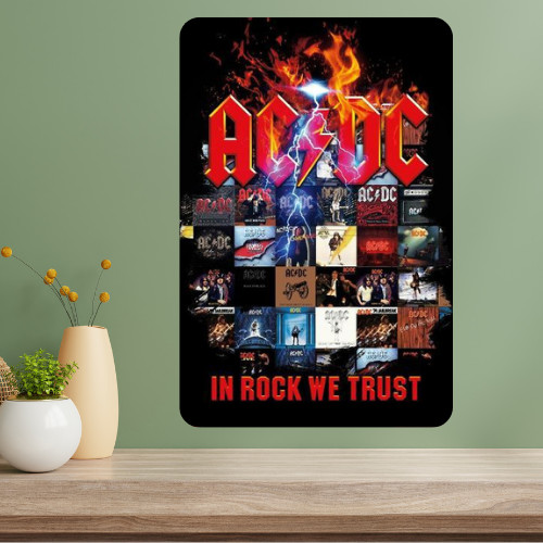 AC/DC Music Metal Poster Sign