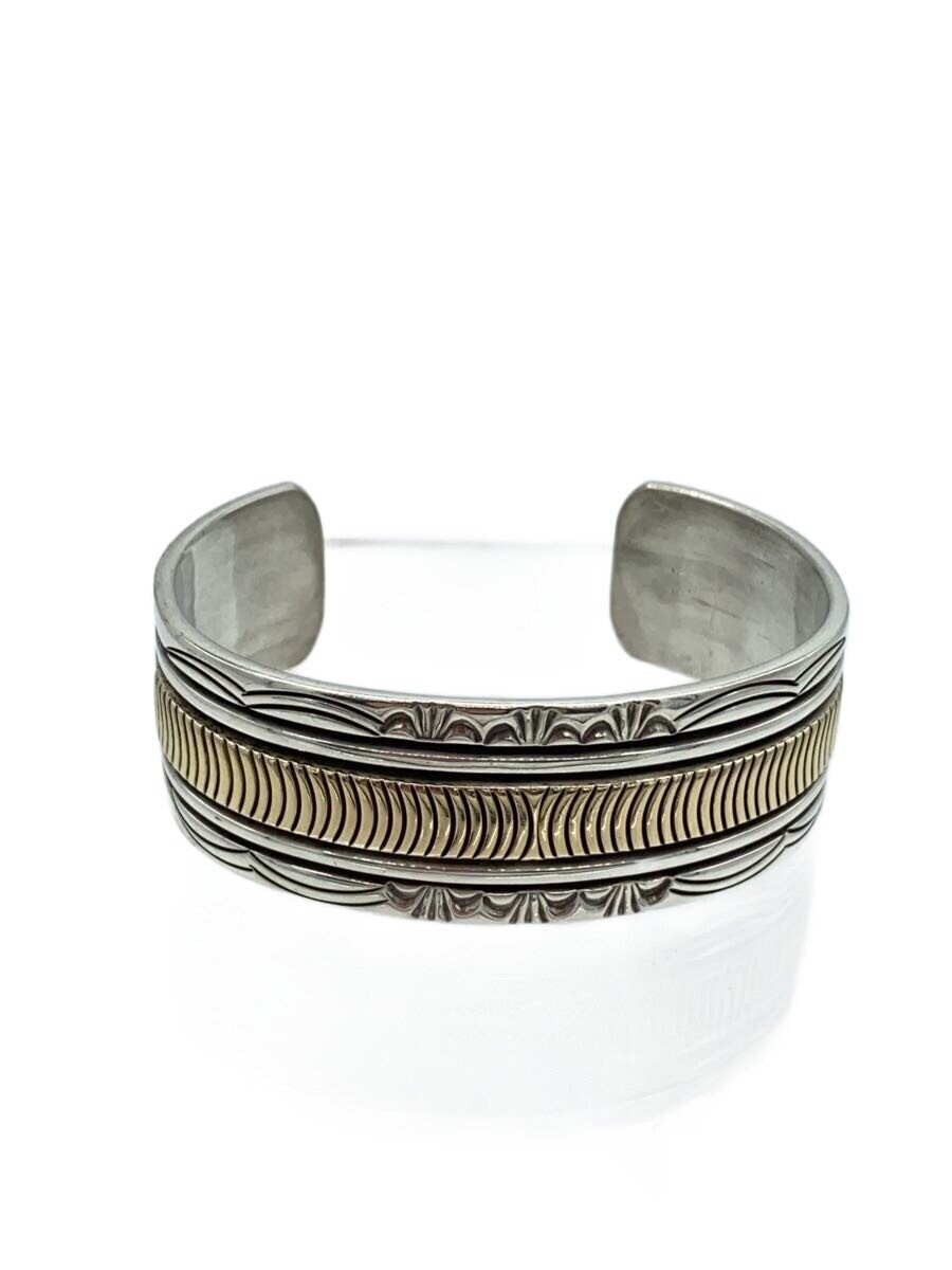 Navajo Bangle Sv925 Blue Smorgans 14K Chisel M1k27