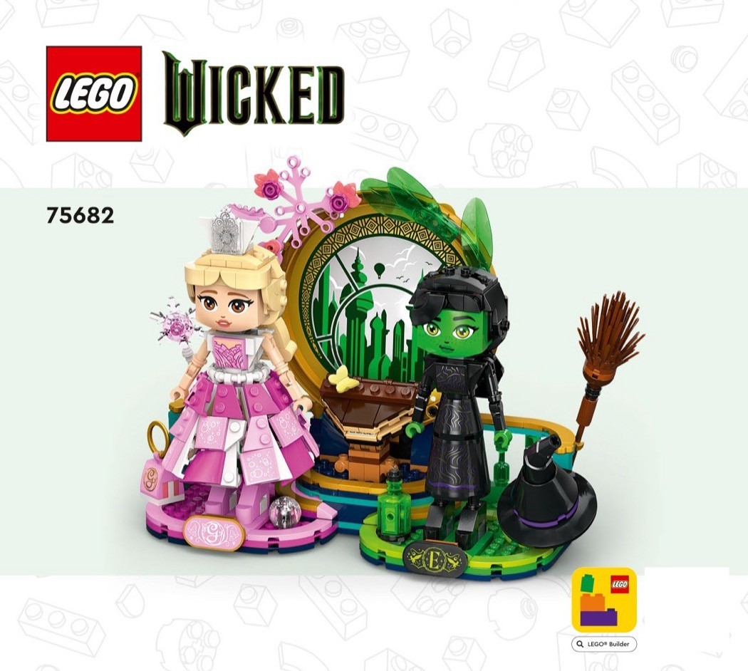 LEGO Wicked Elphaba & Glinda 75682 Instruction Manual ONLY