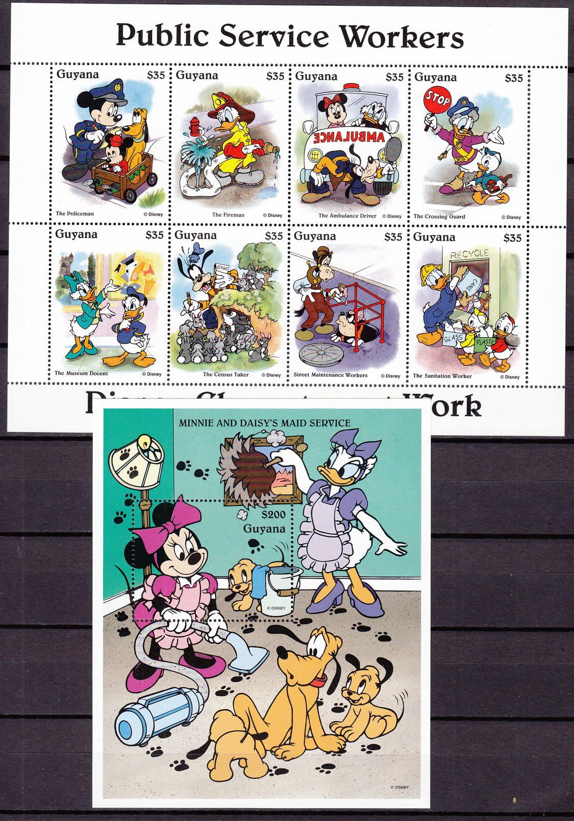 British Guiana Post Yvert 3653/60+H,186 ** MNH Walt Disney