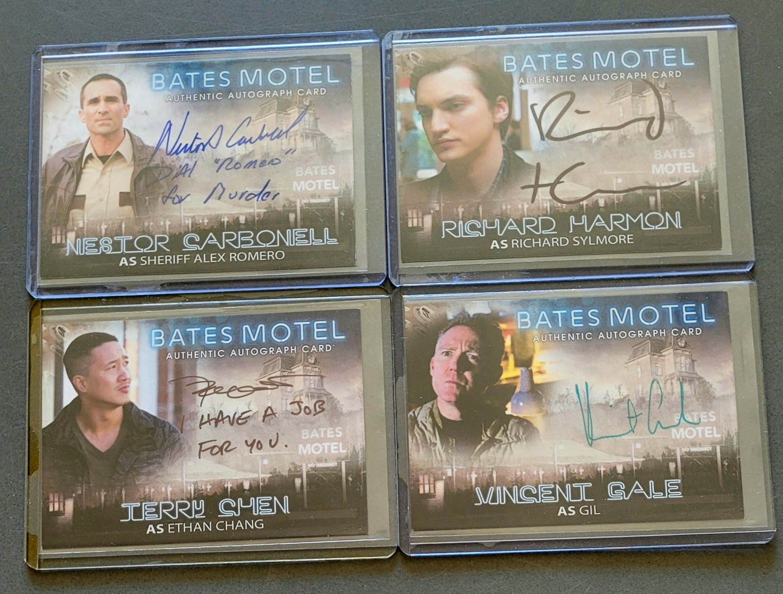 2015 BATES MOTEL Nestor Carbonell as Sheriff Alex Romero Auto Season 1 Auto #ANC