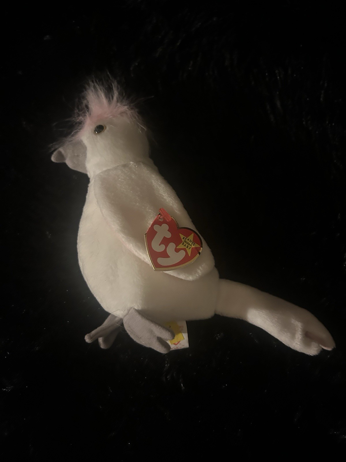 TY Beanie Baby Kuku the Cockatoo with TAG ERRORS RARE RETIRED Bird 1997
