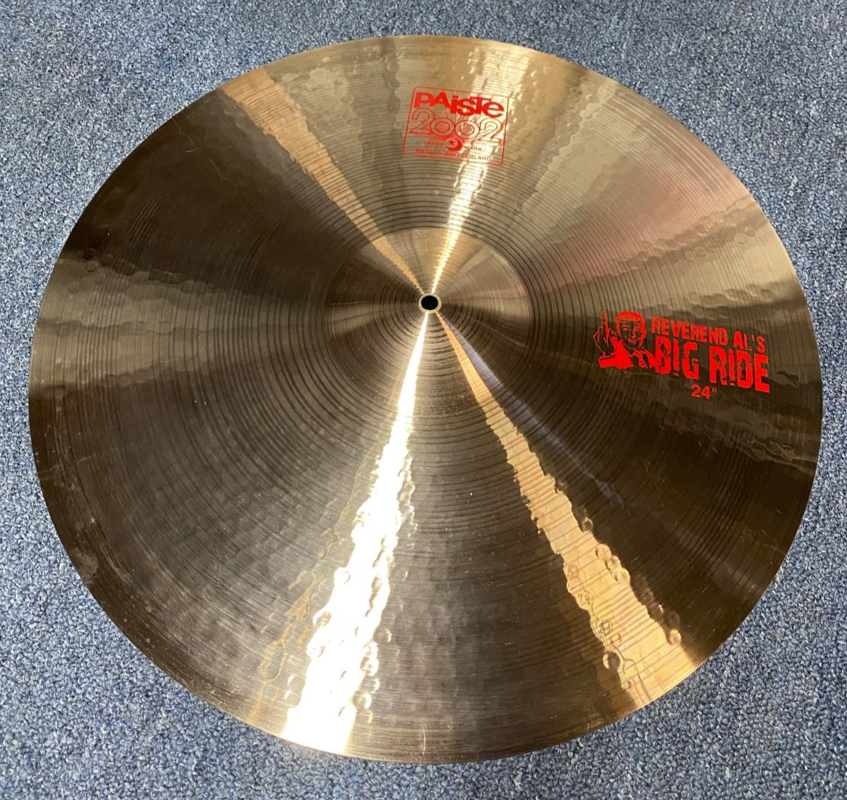 Paiste 24" 2002 Alex Van Halen Reverend Al's Big Ride Cymbal - Traditional