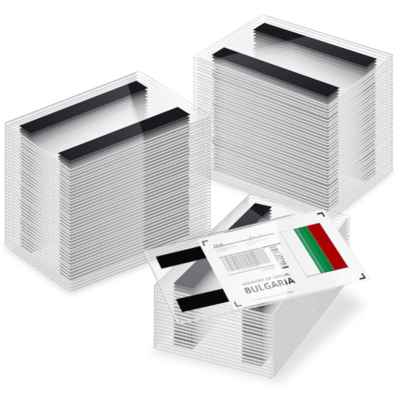 50x Magnetic Label Holders 5.5x3.5" for Pallet Racks Shelves Sign Display