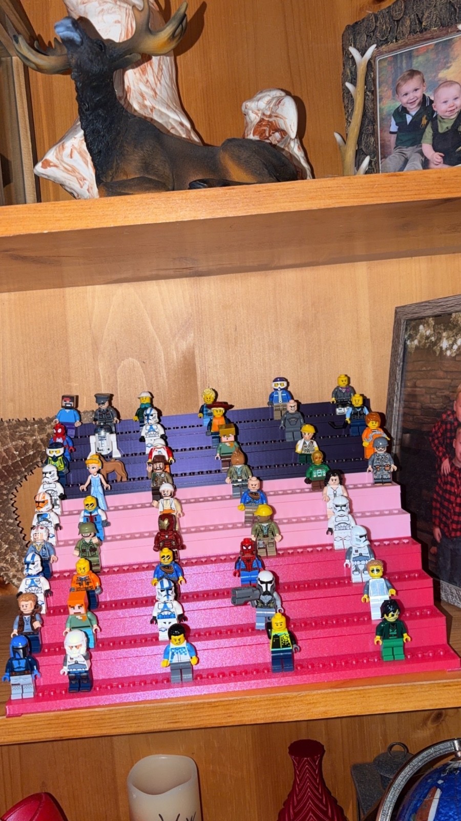 Custom Lego mini figures stand Lego mini figures not included