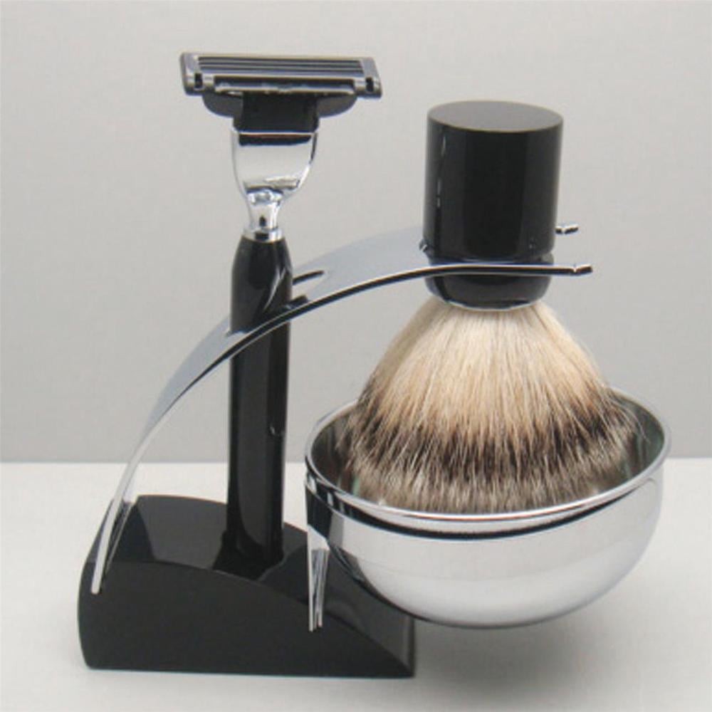 Comoy 3083 - Mak3 Shave Set with Badger (Black)