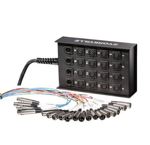 Yorkville SN-164XB Standard Snake w/XLR Sends and Returns - 100 Feet